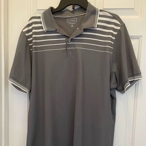 Club Room Gray Striped Men's Polo Shirt